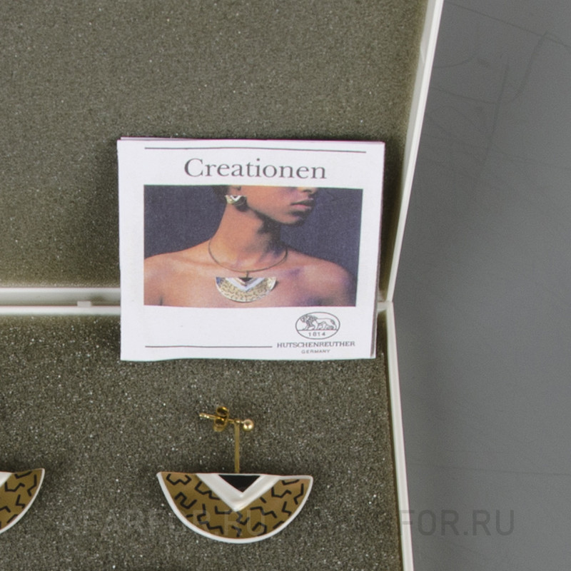 Винтажный фарфоровый набор подвеска и серьги Hutschenreuther Германия