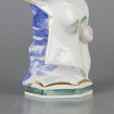Фарфоровая статуэтка "Поросёнок с трубой" Meissen Германия (фото №38050)