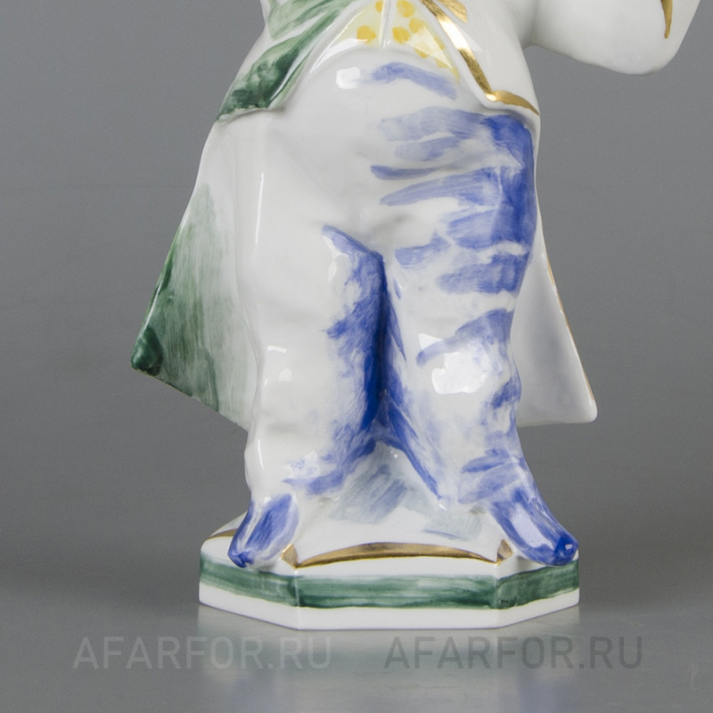 Фарфоровая статуэтка «Поросёнок с трубой» Meissen Германия