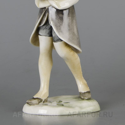 Фарфоровая статуэтка "Мандолинист Гофрид" Nymphenburg Германия (арт. 2288-2, фото №38181)