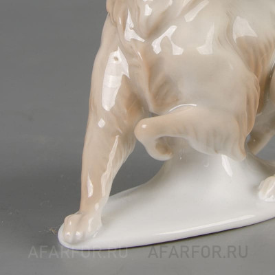 Фарфоровая статуэтка "Болонка с поднятой лапкой" Rosenthal Германия (арт. 2296-2, фото №38298)