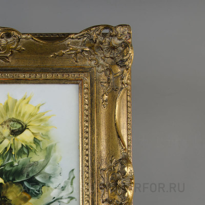 Картина на фарфоре "Подсолнухи" Rosenthal Германия (фото №38466)