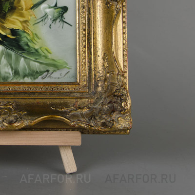 Картина на фарфоре "Подсолнухи" Rosenthal Германия (фото №38468)