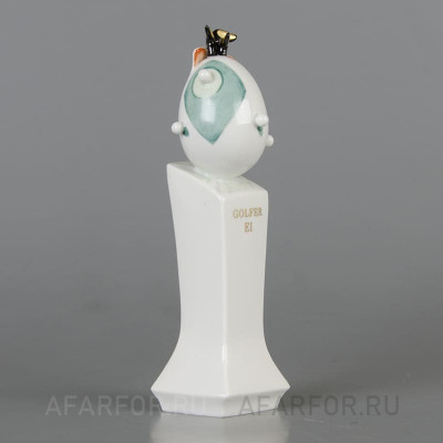 Фарфоровая статуэтка «Гольфист-Яйцо» (Golfer Ei), Meissen, Германия (фото №38506)