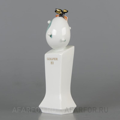 Фарфоровая статуэтка «Гольфист-Яйцо» (Golfer Ei), Meissen, Германия (фото №38508)