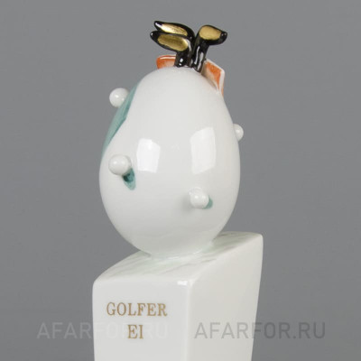 Фарфоровая статуэтка «Гольфист-Яйцо» (Golfer Ei), Meissen, Германия (фото №38513)