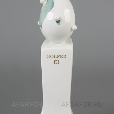 Фарфоровая статуэтка «Гольфист-Яйцо» (Golfer Ei), Meissen, Германия (фото №38517)