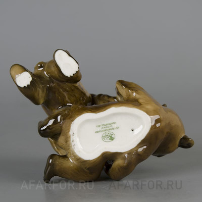 Фарфоровая статуэтка "Играющие медвежата" Hutschenreuther Германия (фото №38680)