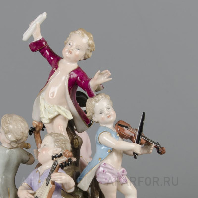 Фарфоровая статуэтка "Музыкальная капелла" Meissen Германия (фото №38690)