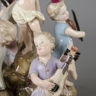 Фарфоровая статуэтка "Музыкальная капелла" Meissen Германия (фото №38696)