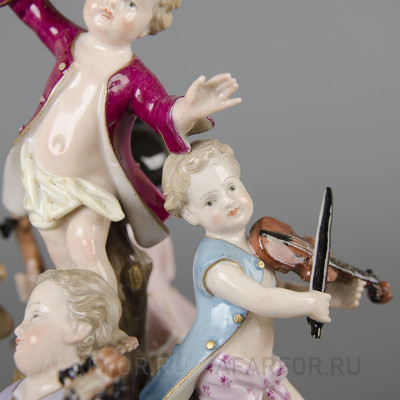 Фарфоровая статуэтка "Музыкальная капелла" Meissen Германия (фото №38697)