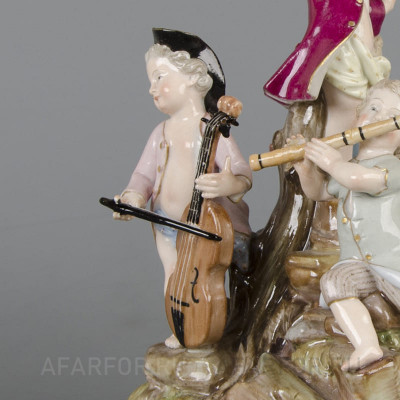Фарфоровая статуэтка "Музыкальная капелла" Meissen Германия (фото №38701)