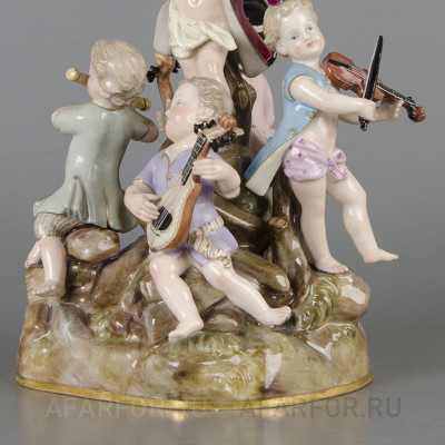 Фарфоровая статуэтка "Музыкальная капелла" Meissen Германия (фото №38704)
