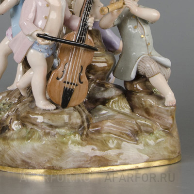 Фарфоровая статуэтка "Музыкальная капелла" Meissen Германия (фото №38708)
