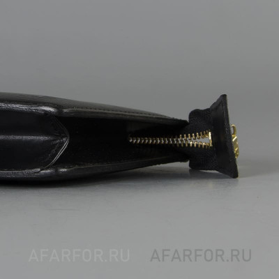 Винтажная косметичка "Louis Vuitton" из черной кожи Epi, Франция (фото №38723)