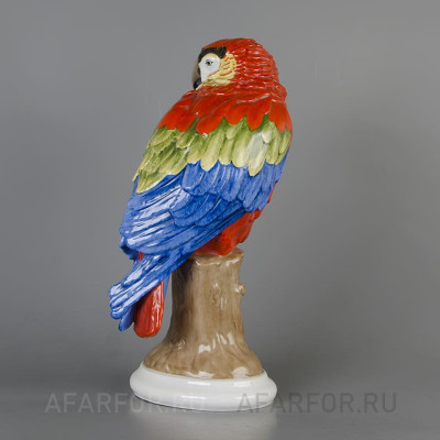 Фарфоровая статуэтка «Попугай Ара на дереве» Rosenthal Германия (фото №38744)