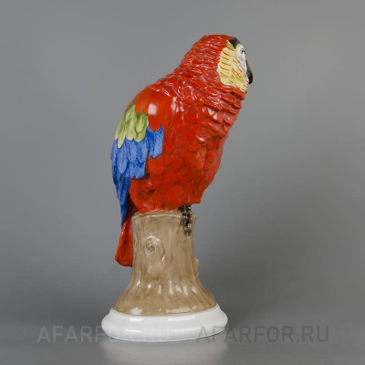 Фарфоровая статуэтка «Попугай Ара на дереве» Rosenthal Германия (фото №38745)