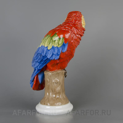 Фарфоровая статуэтка «Попугай Ара на дереве» Rosenthal Германия (фото №38746)