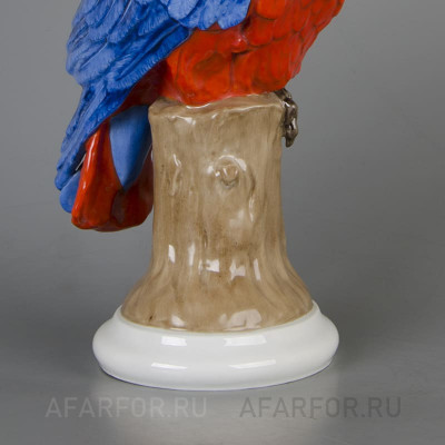 Фарфоровая статуэтка «Попугай Ара на дереве» Rosenthal Германия (фото №38757)