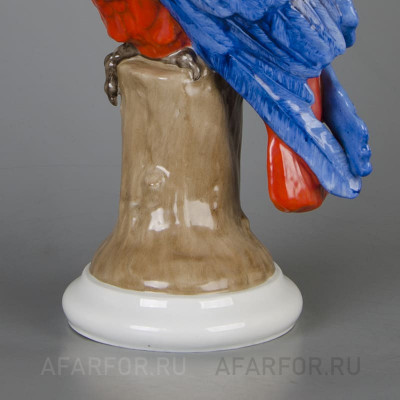 Фарфоровая статуэтка «Попугай Ара на дереве» Rosenthal Германия (фото №38758)