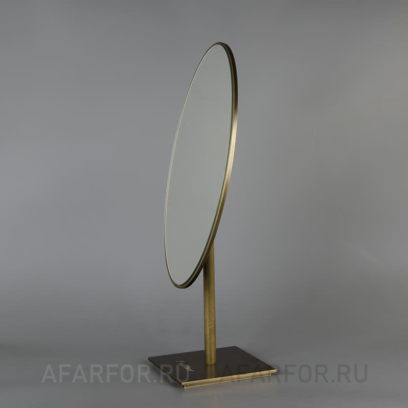 Винтажное настольное зеркало «Cartier» — бронза и стекло, 40×15,5 см, Франция, 20 век, 80-е годы (арт. 2323-2).