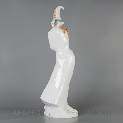 Фарфоровая статуэтка "Арлекин с золотой птичкой" Meissen Германия (фото №38960)