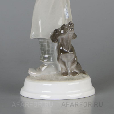 Фарфоровая статуэтка "Кларнетист с таксой" Rosenthal Германия (фото №38989)