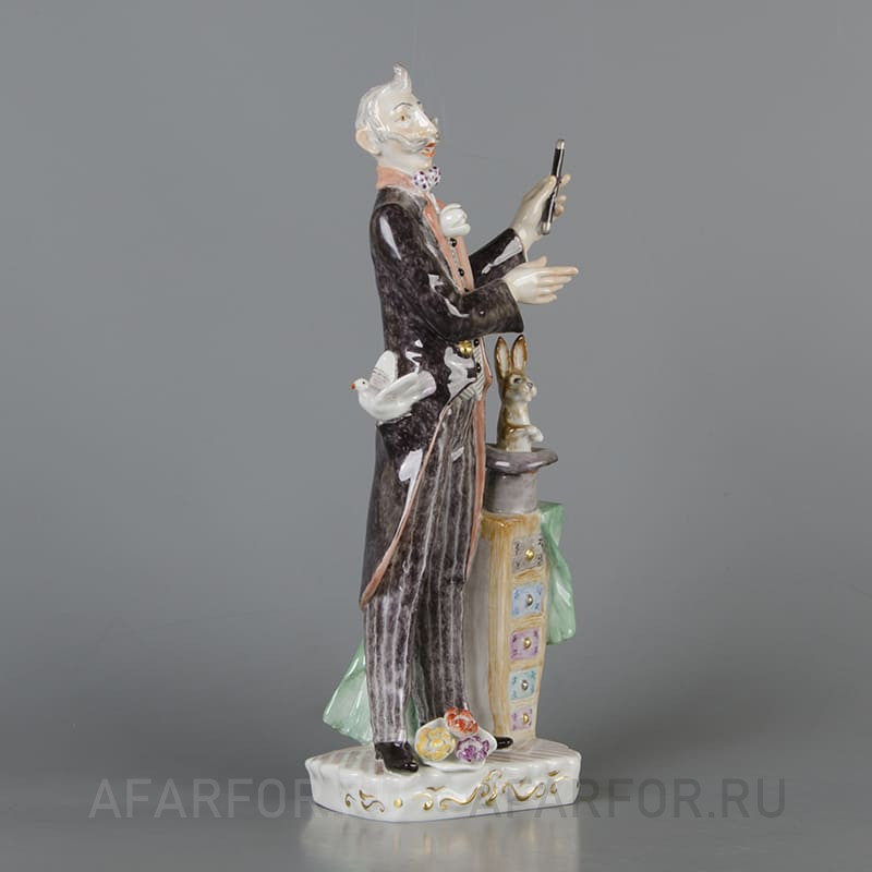 Фарфоровая статуэтка «Цирковой фокусник» Meissen Германия