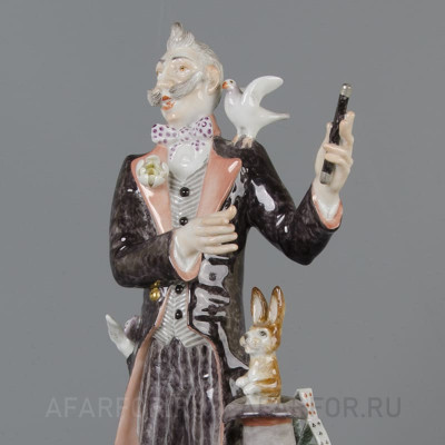 Фарфоровая статуэтка «Цирковой фокусник» Meissen Германия (фото №39113)